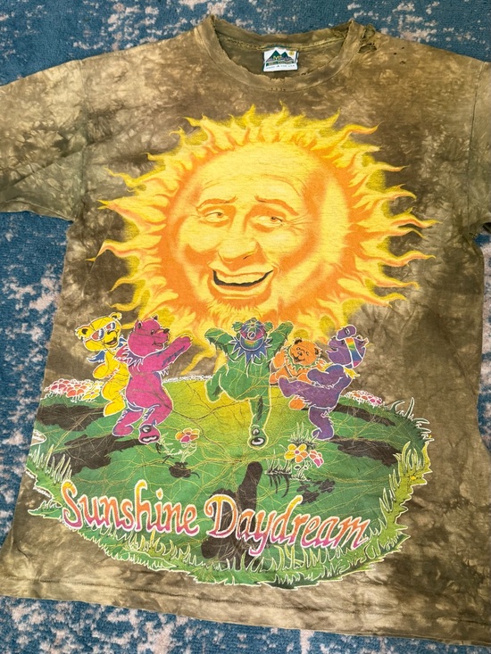The Mountain Other - Sunshine Daydream Grateful Dead Large Tie-Dye Cotton T-Shirt - Vintage original